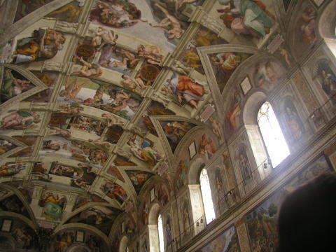 in the Sistine Chapel