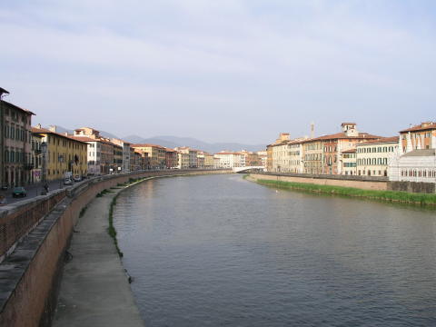 Arno River in Pisa