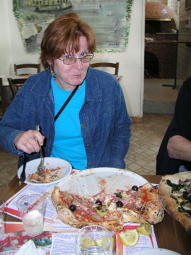 Rose and pizza